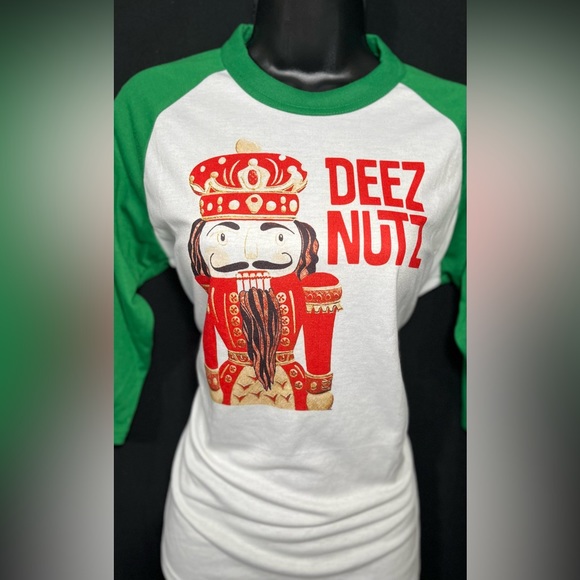 21 Threads Deez nuts 3/4 sleeve shirt - Picture 5 of 8